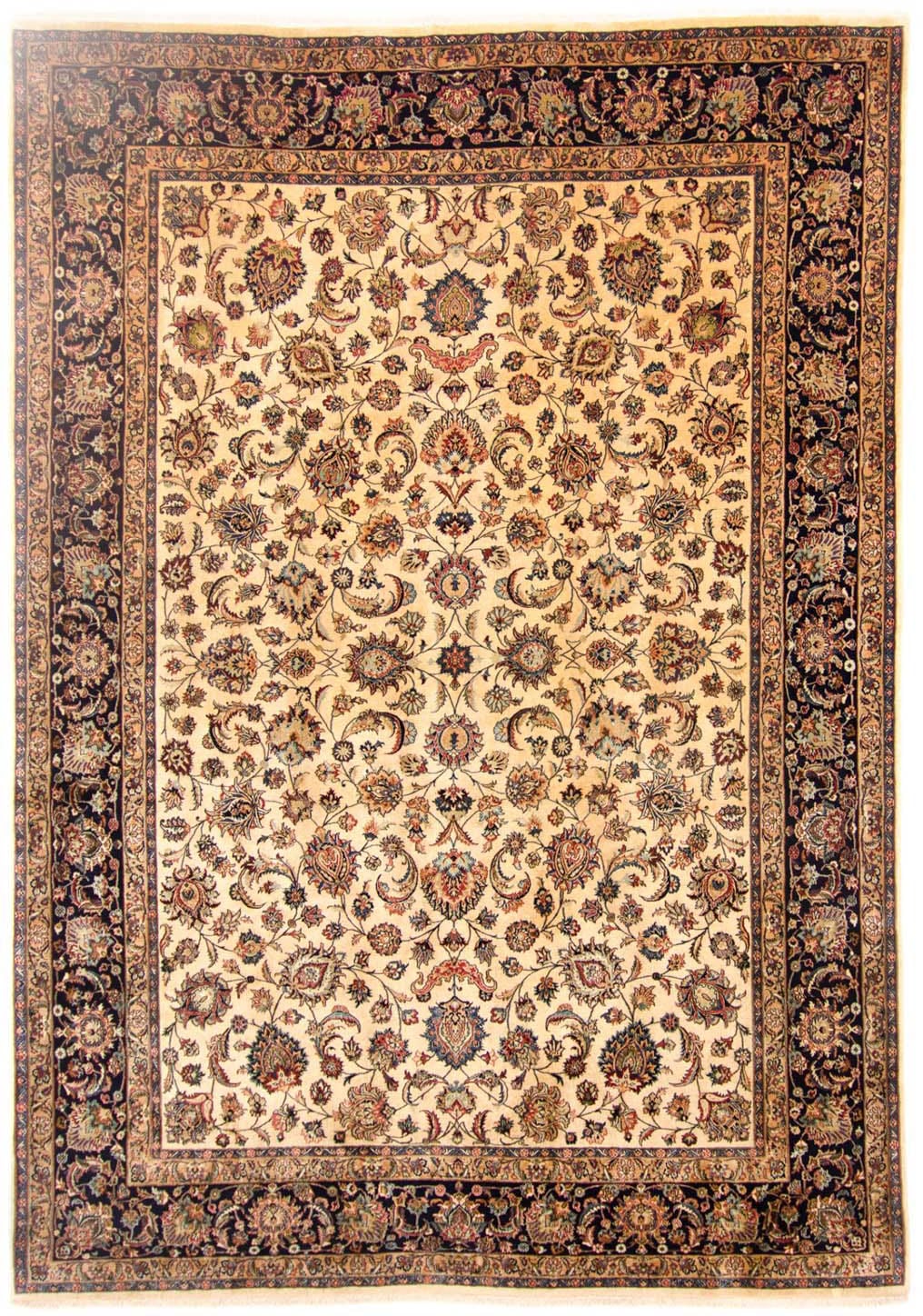 morgenland Wollteppich »Maschad Durchgemustert Beige chiaro 355 x 252 cm«, rechteckig von morgenland