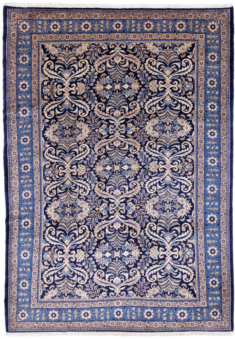 morgenland Wollteppich »Mehraban Durchgemustert Blu scuro 300 x 215 cm«, rechteckig von morgenland