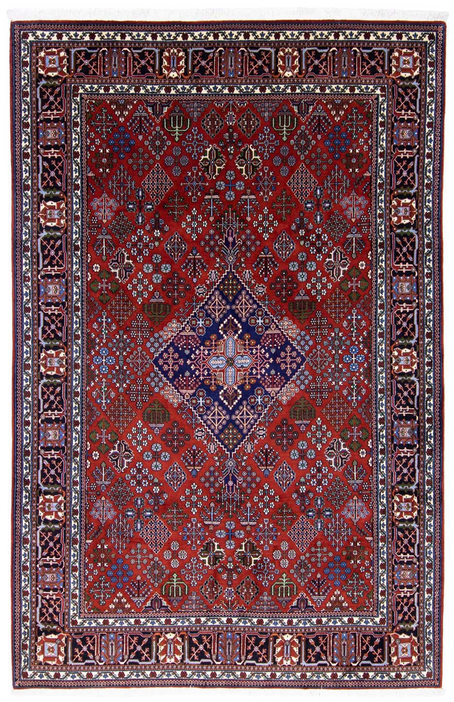 morgenland Wollteppich »Meymeh Medaillon Rosso 302 x 203 cm«, rechteckig, Unikat mit Zertifikat von morgenland