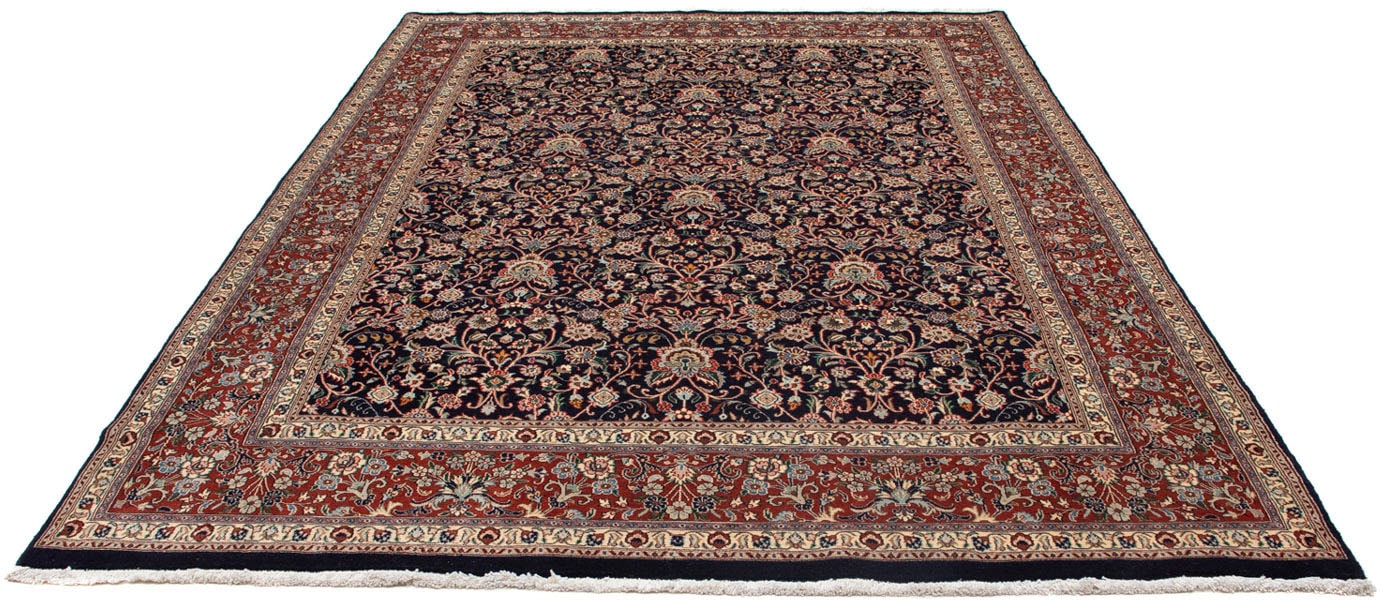 morgenland Wollteppich »Moud Blumenmuster Nero 288 x 197 cm«, rechteckig von morgenland