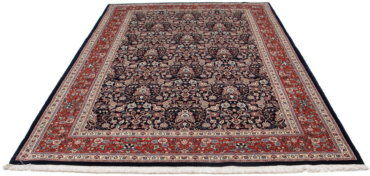 morgenland Wollteppich »Moud Blumenmuster Nero 293 x 202 cm«, rechteckig von morgenland