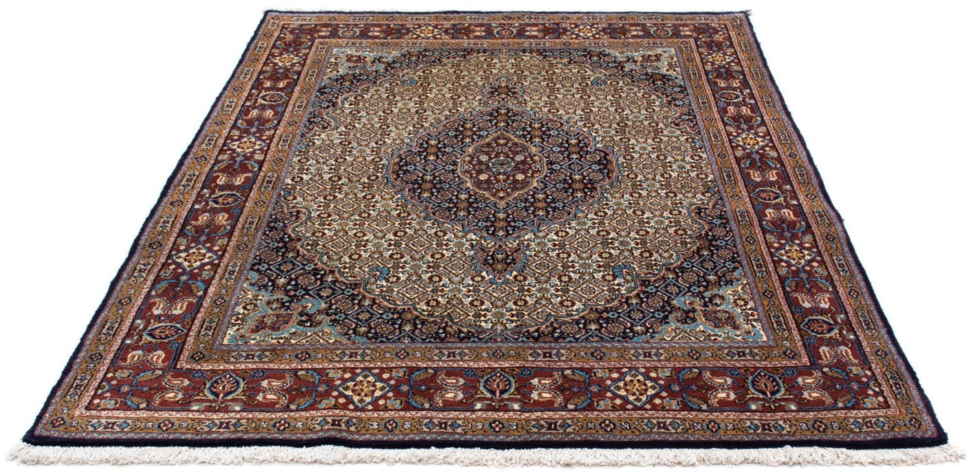 morgenland Wollteppich »Moud Durchgemustert Beige 234 x 167 cm«, rechteckig von morgenland