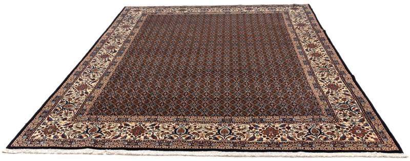 morgenland Wollteppich »Moud Stark Gemustert Blu scuro 345 x 247 cm«, rechteckig von morgenland