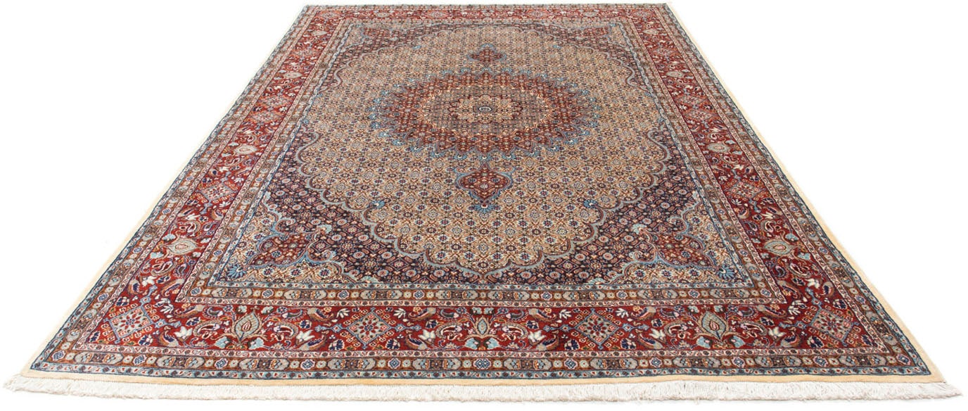 morgenland Wollteppich »Moud Stark Gemustert Rosso chiaro 303 x 205 cm«, rechteckig von morgenland