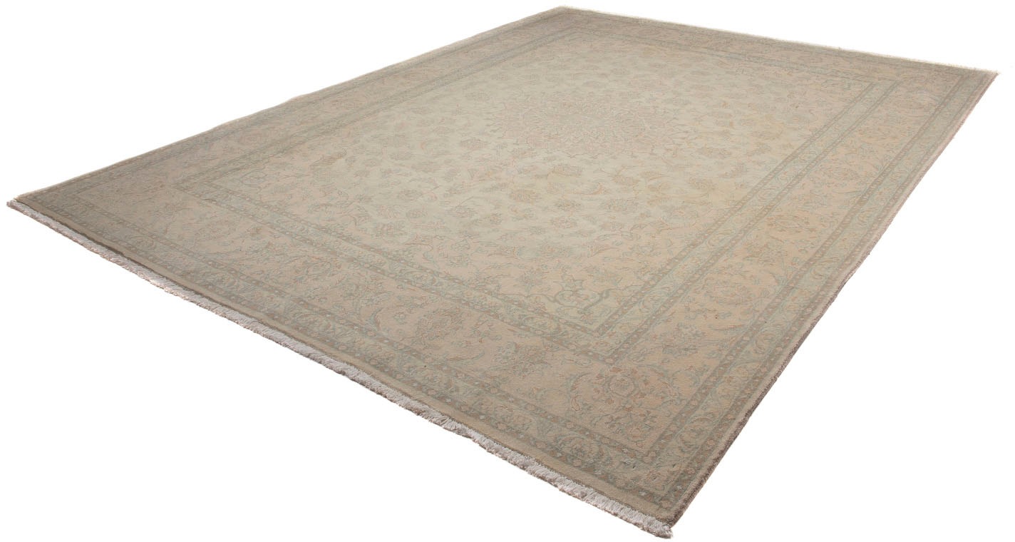 morgenland Wollteppich »Nain Medaillon Blu scuro 290 x 290 cm«, rund von morgenland