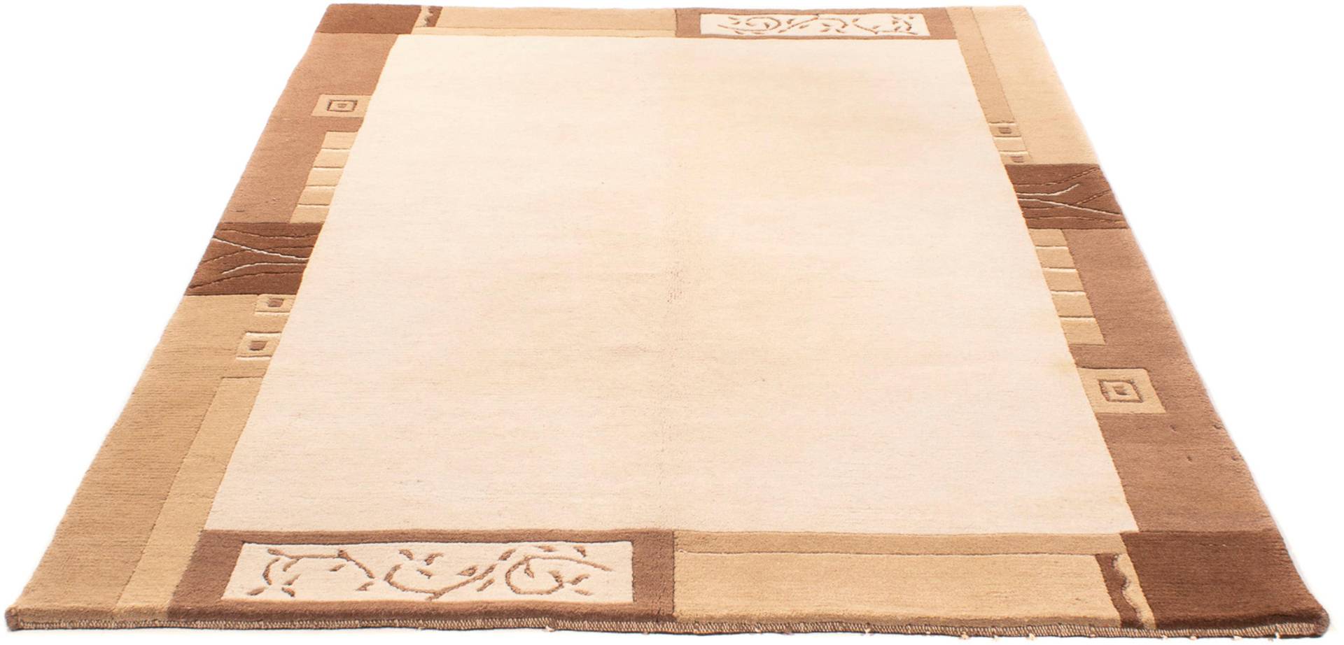 morgenland Wollteppich »Nepal - 200 x 141 cm - beige«, rechteckig von morgenland