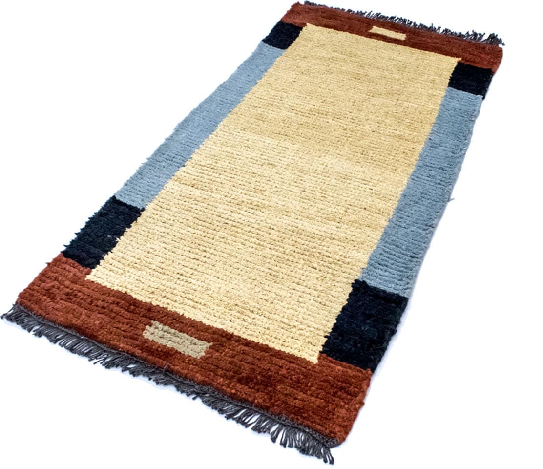 morgenland Wollteppich »Nepal Teppich handgeknüpft beige«, rechteckig von morgenland