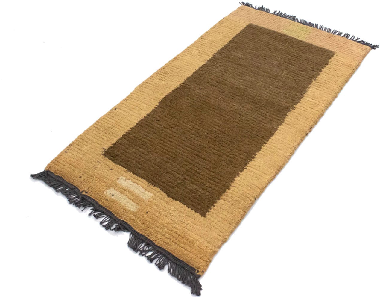 morgenland Wollteppich »Nepal Teppich handgeknüpft braun«, rechteckig von morgenland