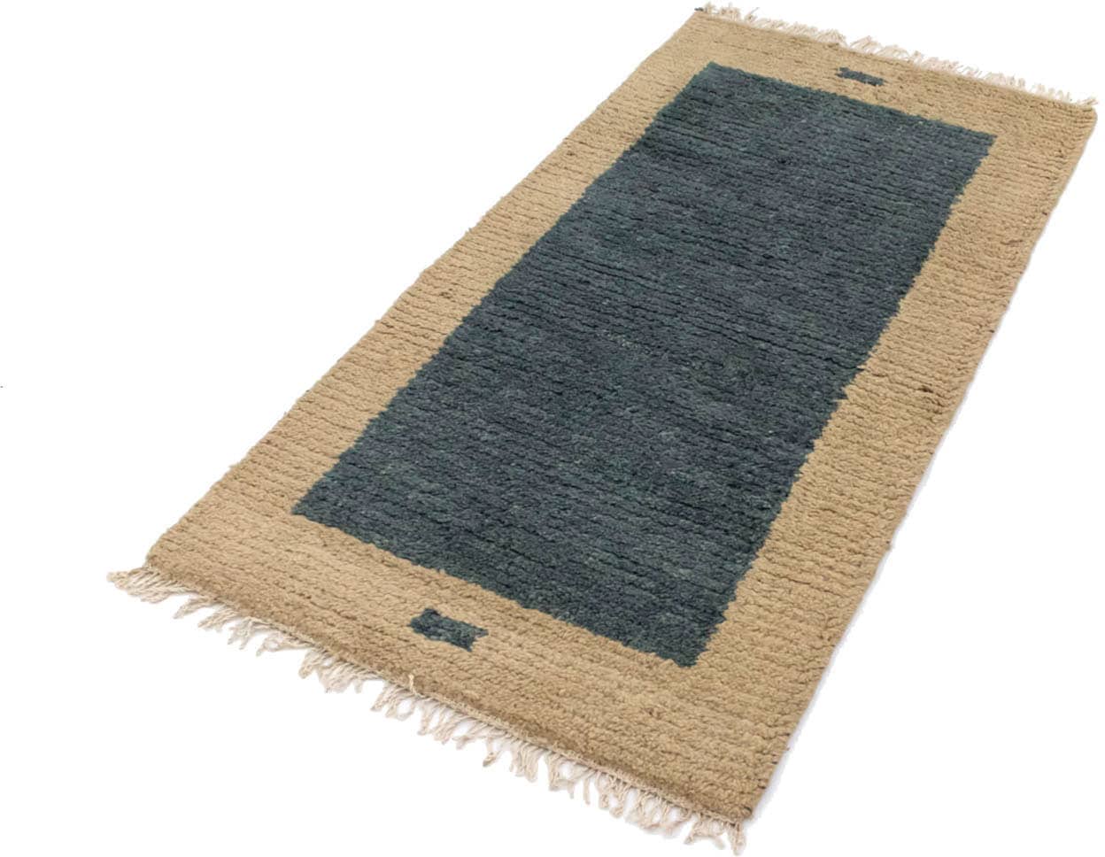 morgenland Wollteppich »Nepal Teppich handgeknüpft grau«, rechteckig von morgenland