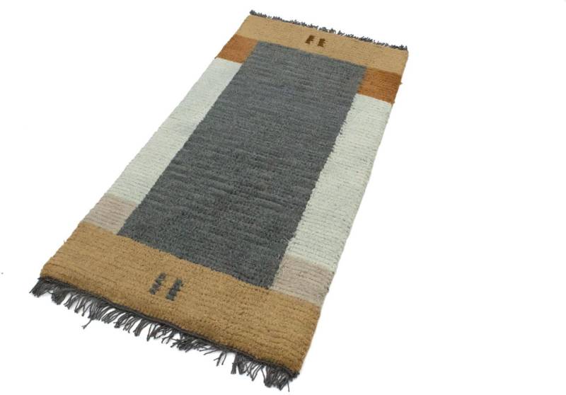 morgenland Wollteppich »Nepal Teppich handgeknüpft grau«, rechteckig von morgenland