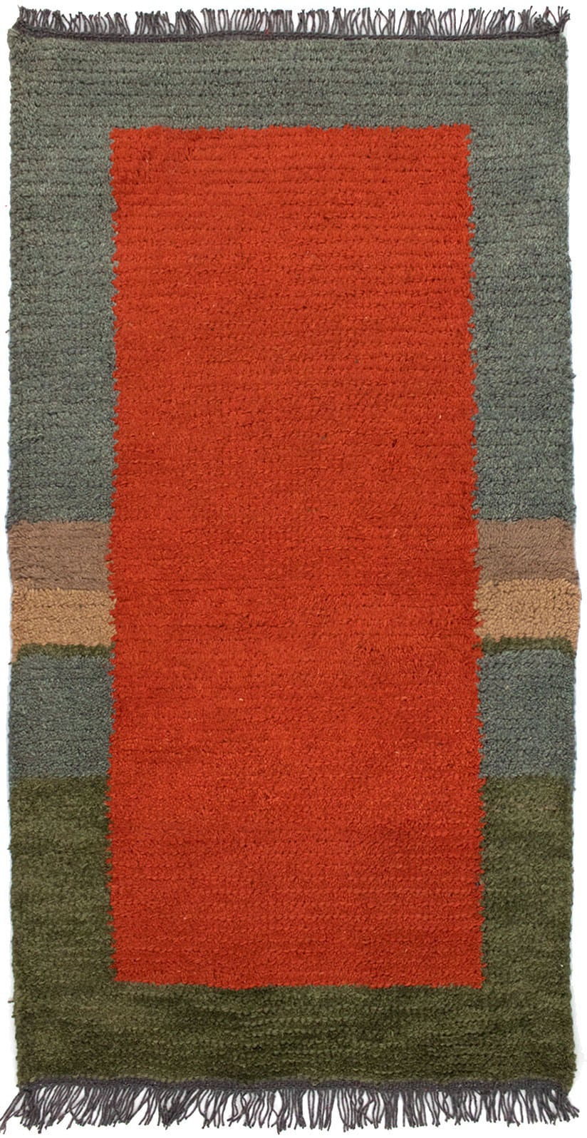 morgenland Wollteppich »Nepal Teppich handgeknüpft rot«, rechteckig von morgenland