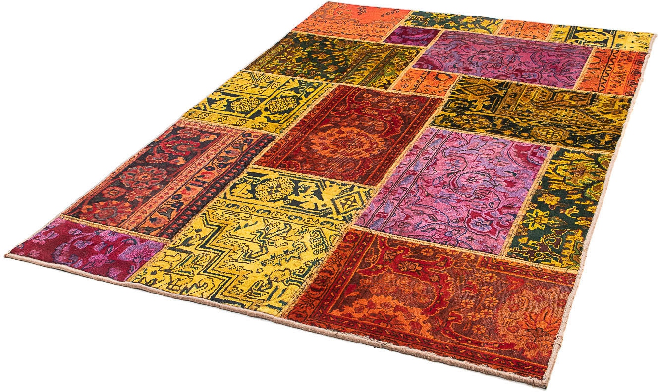 morgenland Wollteppich »Patchwork Patchwork 194 x 140 cm«, rechteckig von morgenland