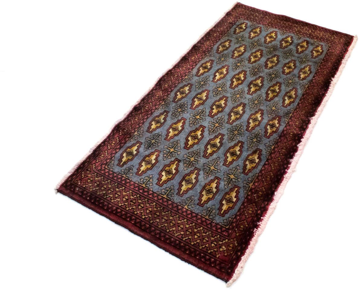 morgenland Wollteppich »Turkaman Teppich handgeknüpft graü«, rechteckig von morgenland