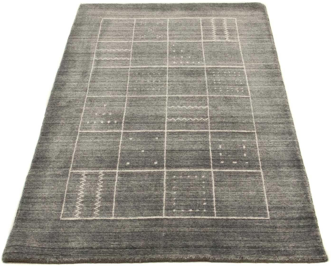 morgenland Wollteppich »Vintage Teppich handgeknüpft schwarz«, rechteckig von morgenland
