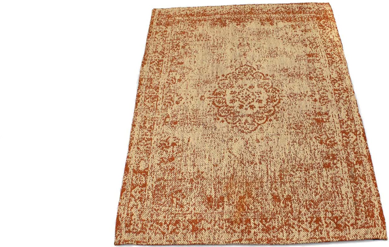 morgenland Wollteppich »Vintage Teppich handgetuftet beige«, rechteckig, Vintage Design von morgenland