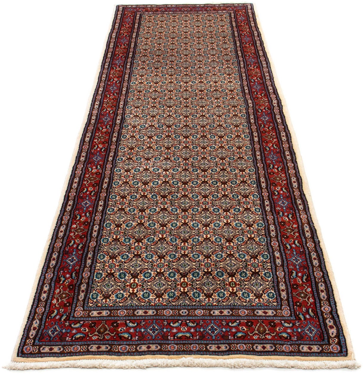 morgenland Wollteppich »Yalameh Medaillon Blu scuro 313 x 207 cm«, rechteckig von morgenland