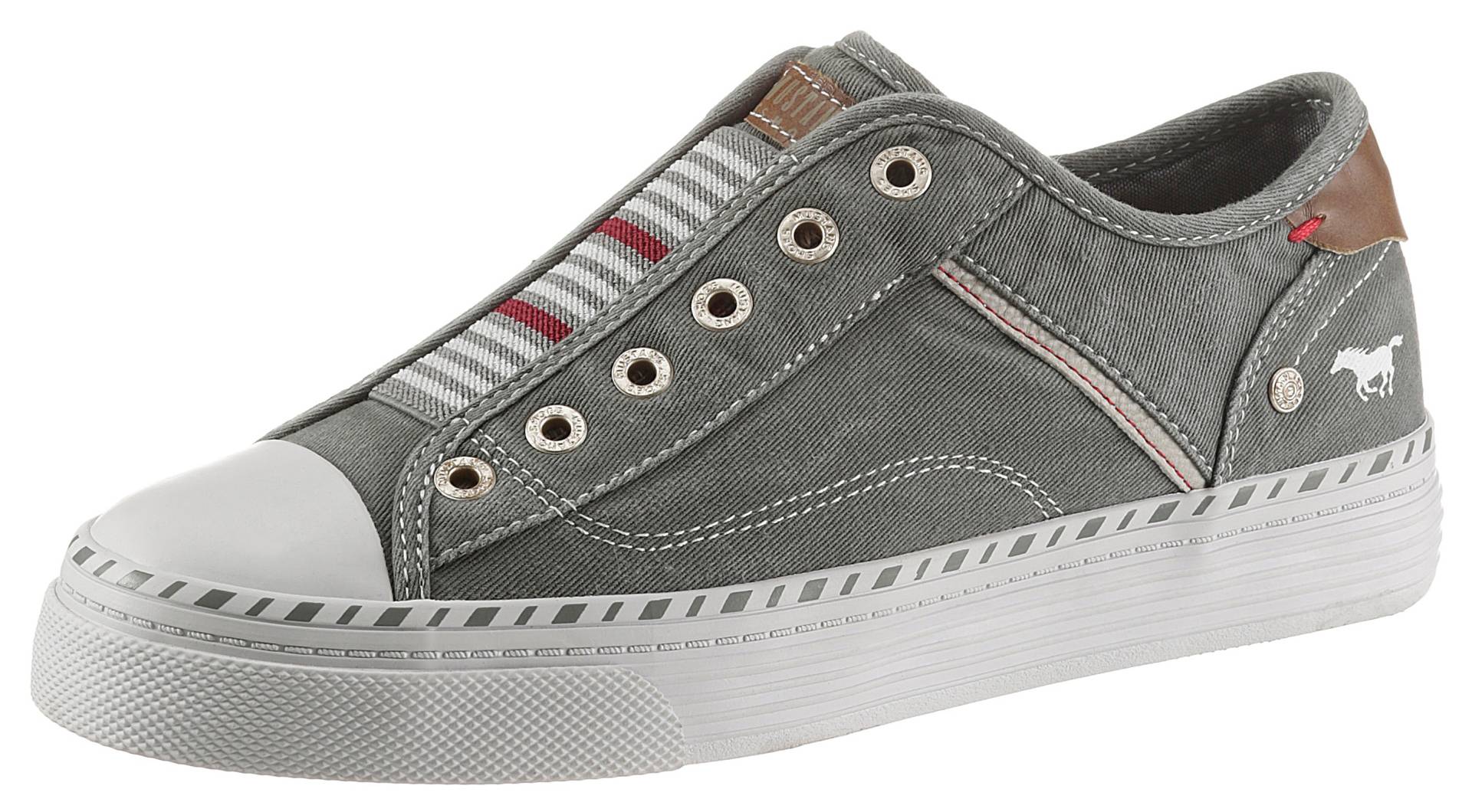 Mustang Shoes Slip-On Sneaker »Schlupfschuh, Freizeitschuh,«, Slipper, Schlupfschuh, Freizeitschuh mit praktischem Gummizug