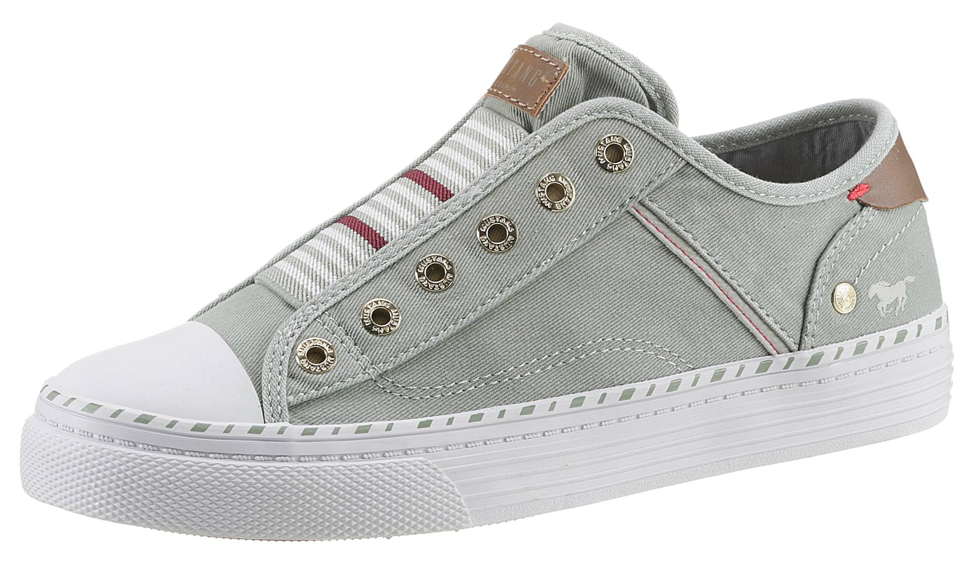 Mustang Shoes Slip-On Sneaker »Schlupfschuh, Freizeitschuh,«, Slipper, Schlupfschuh, Freizeitschuh mit praktischem Gummizug Mustang Shoes Slip-On Sneaker »Schlupfschuh, Freizeitschuh,«, Slipper, Schlupfschuh, Freizeitschuh mit praktischem Gummizug von mustang shoes