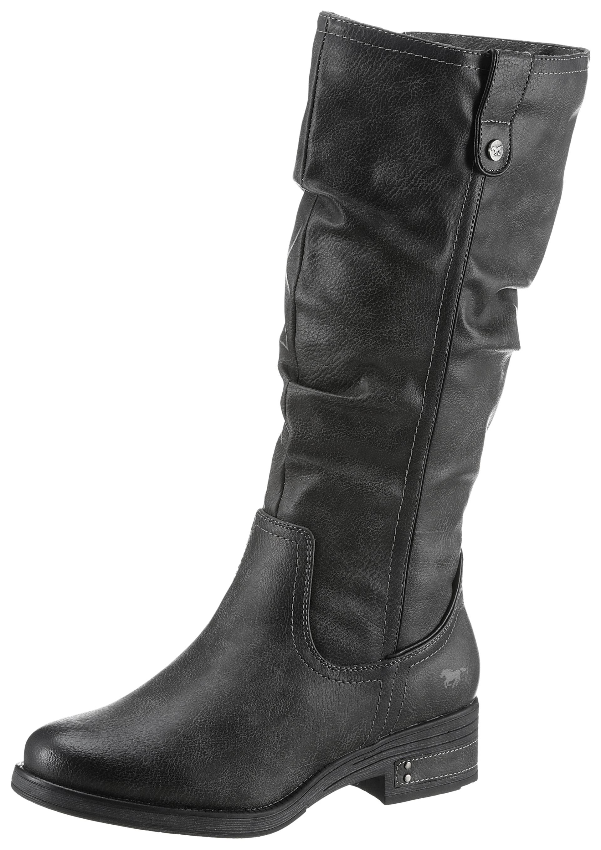 Mustang Shoes Winterstiefel, mit Raffungen am slouchy Schaft von mustang shoes