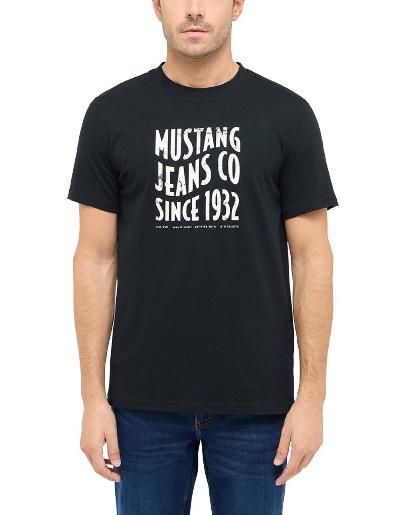 MUSTANG Kurzarmshirt »Style Austin«, mit Logo-Print von mustang