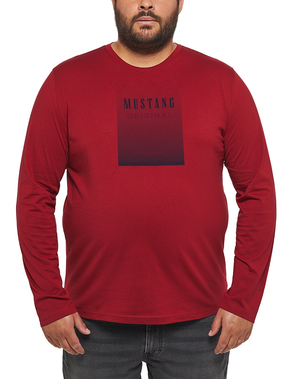 MUSTANG Langarmshirt »Style Adrian C Print« von mustang