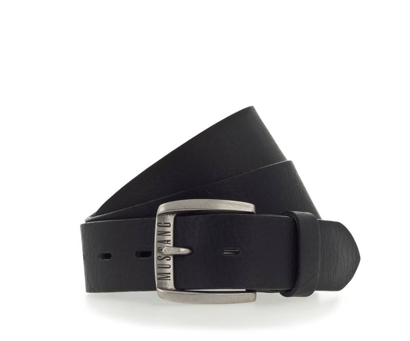 MUSTANG Ledergürtel, Genarbtes Vollleder mit Glanz, 4 cm von mustang