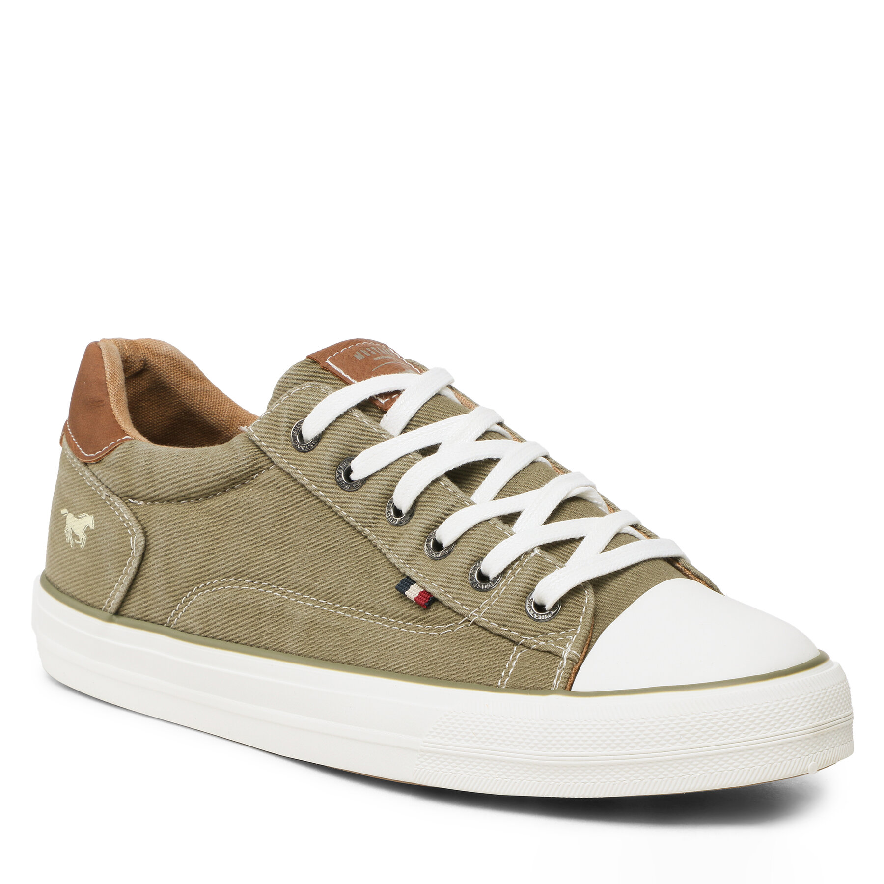 Sneakers aus Stoff Mustang 4180-303-77 Oliv von mustang