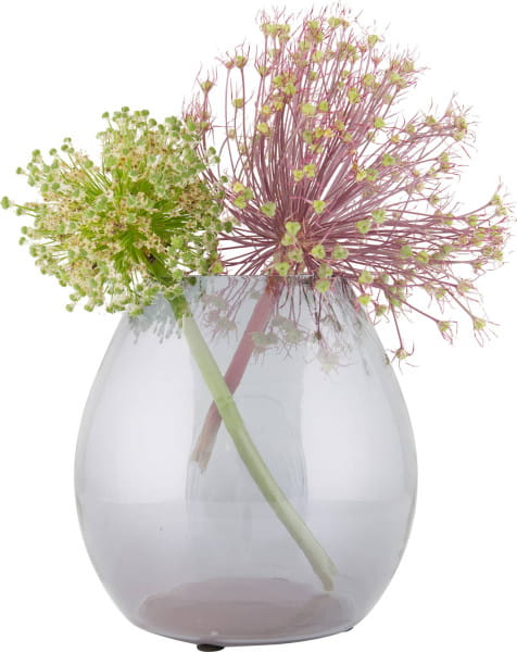 Vase Simple Glas Grau Medium von mutoni living
