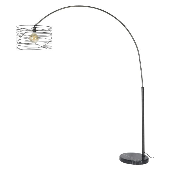 Bogenlampe 45x45 Curl Charcoal von mutoni industrial