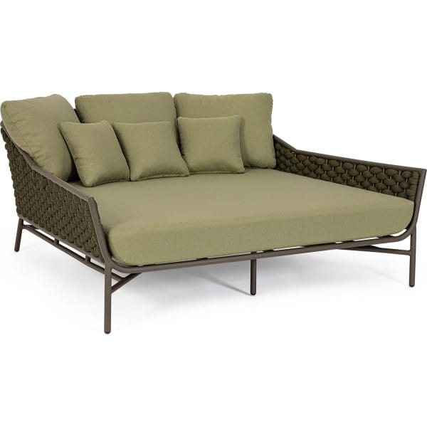 Daybed Everly mit Kissen olive 166x153 von mutoni lifestyle