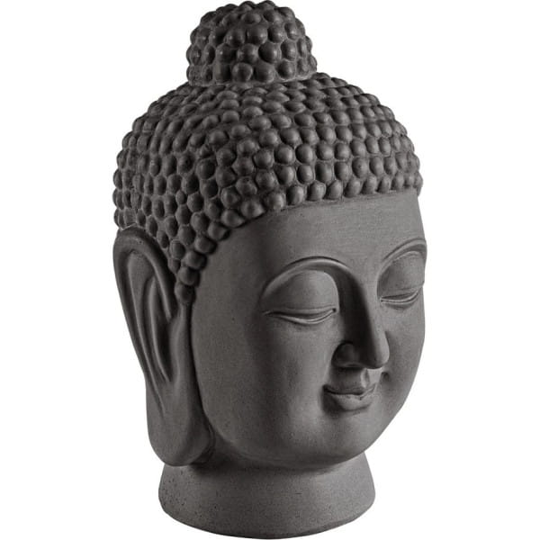 Deko Objekt Pattaya Buddha Kopf anthrazit von mutoni lifestyle