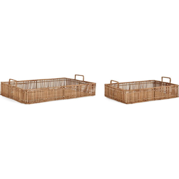 Deko-Tablett Dekor Kadin natur (2er-Set) von mutoni lifestyle