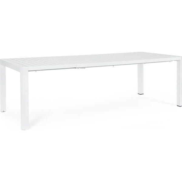 Garten Ausziehtisch Kiplin weiss 180-240x100 von mutoni lifestyle