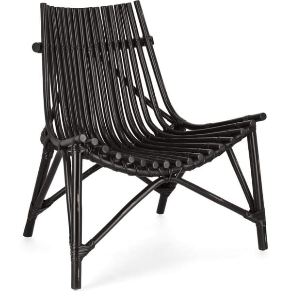 Garten Lounge-Sessel Menendez schwarz von mutoni lifestyle