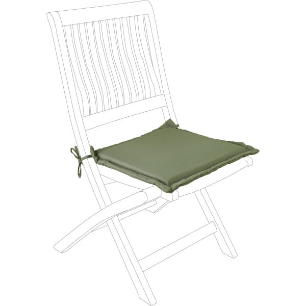 Gartenkissen Olefin grün quadratische Sitzfläche 42x42 von mutoni lifestyle