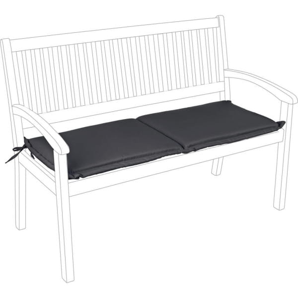 Gartenkissen für 2-Sitzer Bank Olefin 115x47 anthrazit von mutoni lifestyle