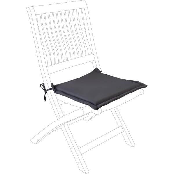 Gartenkissen quadratische Sitzfläche Olefin 42x42 anthrazit von mutoni lifestyle