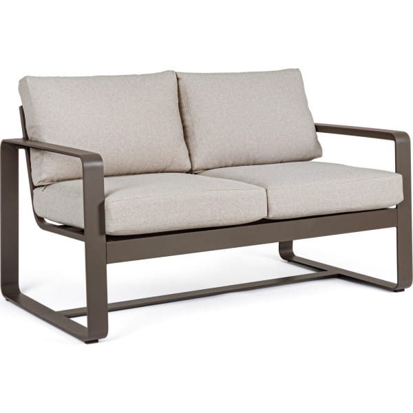 Gartensofa Merrigan 2-Sitzer coffee von mutoni lifestyle