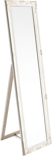 Standspiegel Miro mit Rahmen weiss 40x160 von mutoni lifestyle