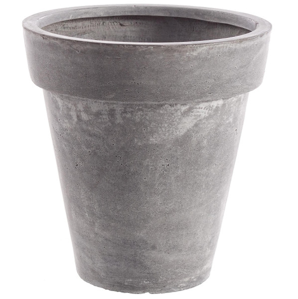 Vase Cement Klassish Grau H38 von mutoni lifestyle