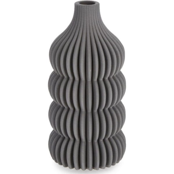 Vase Ilsa Grau rund 11 von mutoni lifestyle