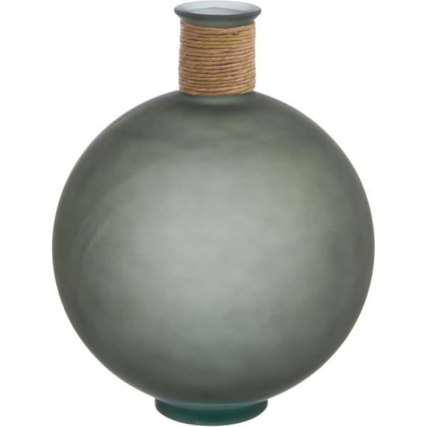 Vase Rotang fassförmig grün 47 von mutoni lifestyle