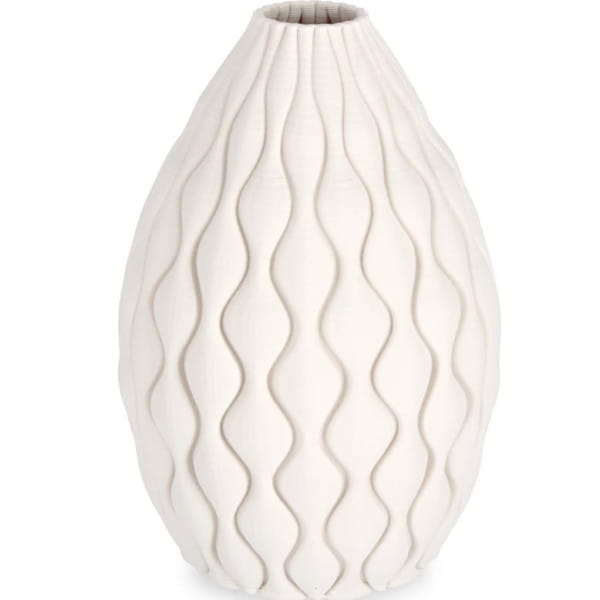 Vase Rowan beige rund 19 von mutoni lifestyle