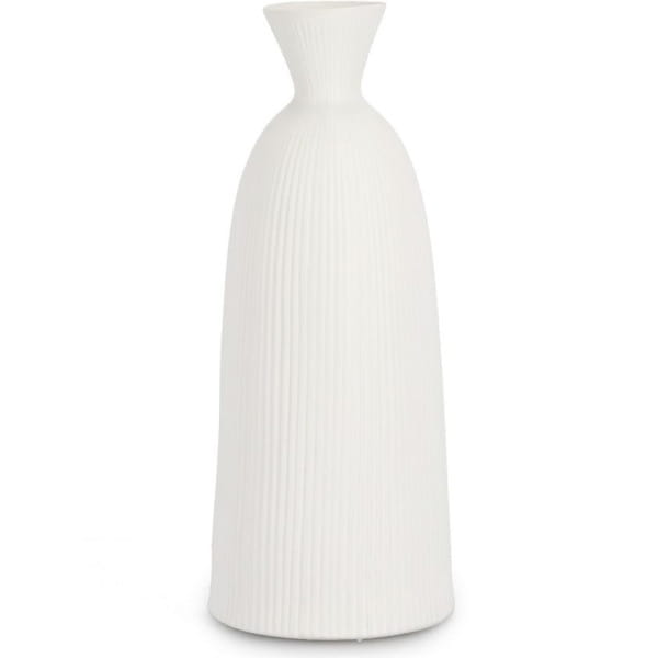 Vase Striped weiss 45 von mutoni lifestyle