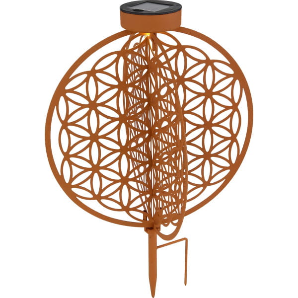 Solarleuchte Metall rostfarben 1xLED von mutoni light