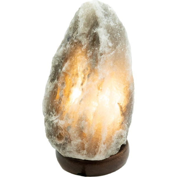 Tischleuchte Stone I Salzkristall grau 1xE14 von mutoni light