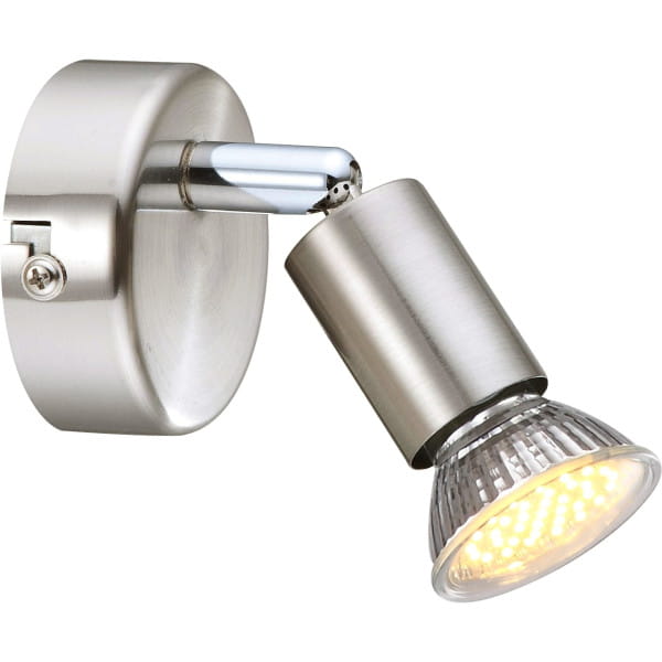 Wandleuchte Chrom nickel matt 1xGU10 LED von mutoni light