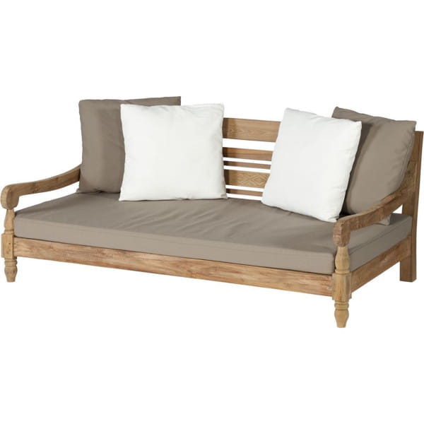 Gartensofa Kawang 2-Sitzer Teak taupe 182 von mutoni living