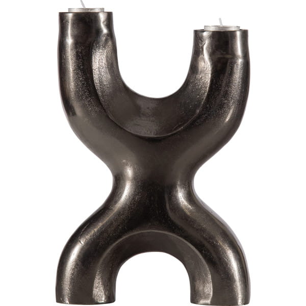 Kerzenhalter Don X-Form Metall schwarz von mutoni living