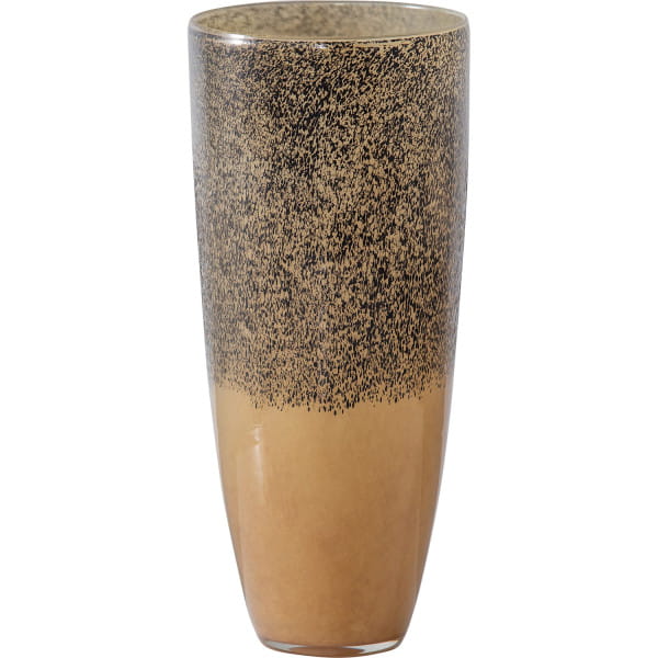 Vase Dipped Glas schwarz goldbraun von mutoni living